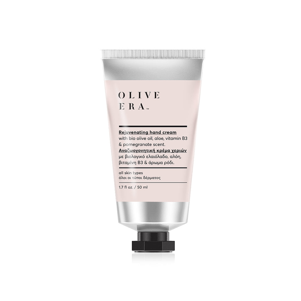 Hand cream with bio olive oil,B3, niacinamide, aloe & pomegranate scent 50ml