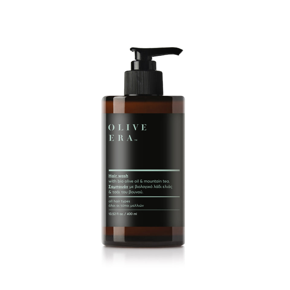 Hair wash with bio olive oil & mountain tea