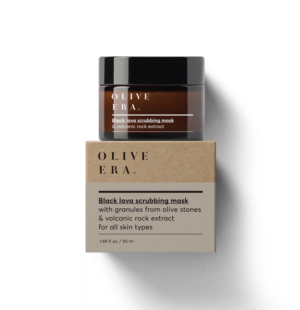 OLIVE ERA Black Lava scrubbing mask